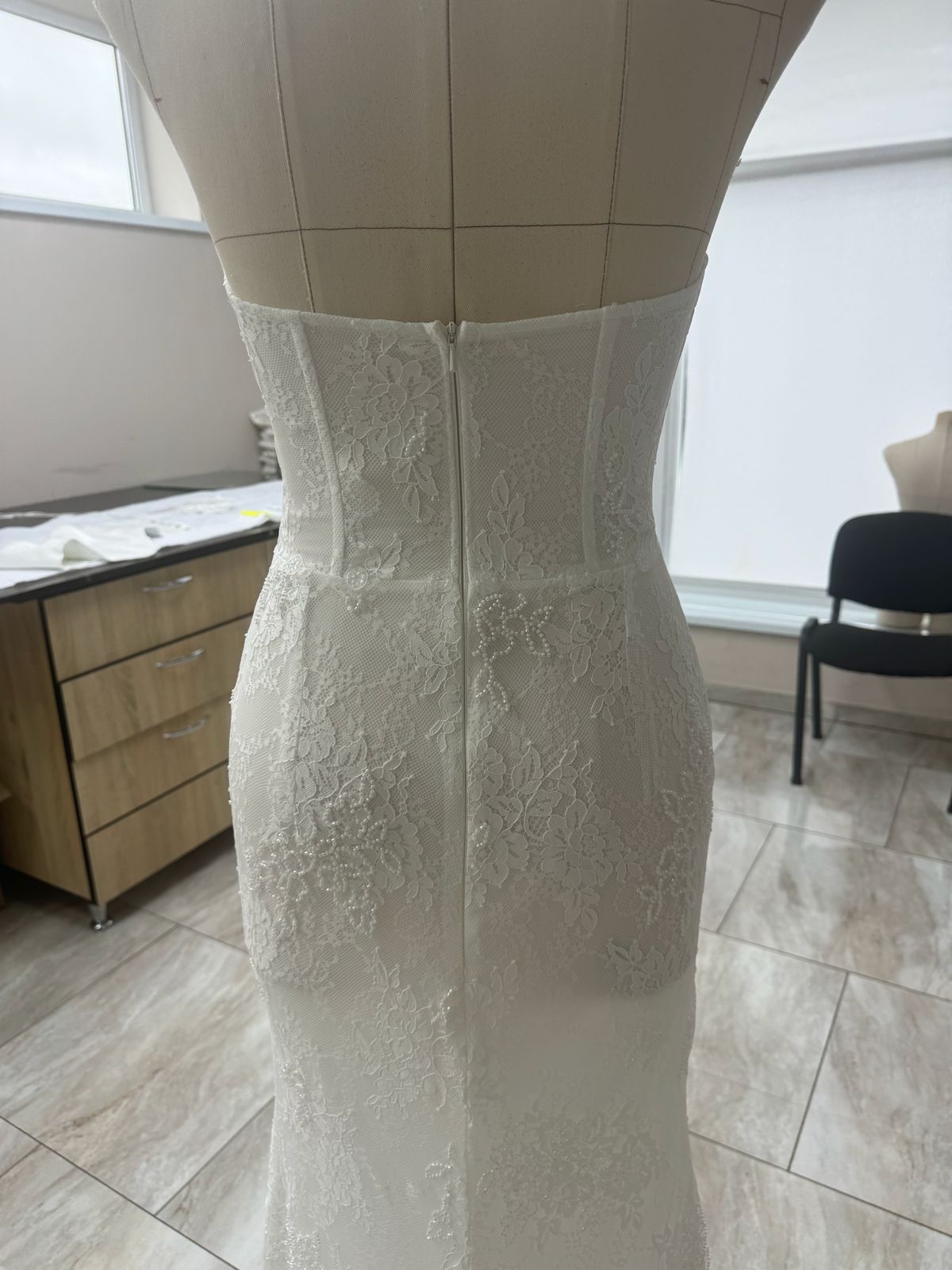 Cassiopea Gown For Cora - Lace Gown with Sleeves and Corset 🌸 without Train